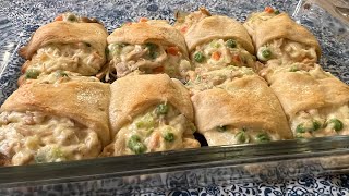 Turkey Pot Pie Crescent Rolls  Perfectly Scrumptious [upl. by Col]