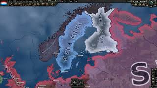 HOI 4 Timelapse  Nordic threeway [upl. by Nirroc]