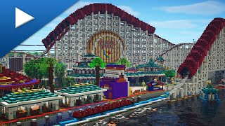 4K Minecraft Incredicoaster from Disney California Adventure  2024 [upl. by Ludovika78]