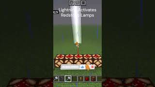 Lightning Activates Redstone Lamps Minecraft [upl. by Hayikaz383]