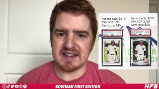 Comparing Bowman First Edition Vs Bowman Chrome Jasson Dominguez [upl. by Ajar969]