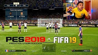 ¿PES 2019 es MEJOR que FIFA 19 [upl. by Ruosnam]