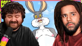 Meatcanyon Reacts To J Cole Sampling His Cartoon [upl. by Neenaj327]