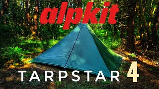 Alpkit Tarpstar 4 Review  The Ultimate Family Bikepacking Tent [upl. by Stempson]