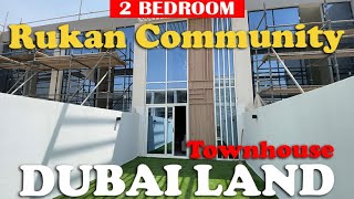 Inside 2 bedroom Loft Villa in Rukan Community Dubai Land [upl. by Margarete160]