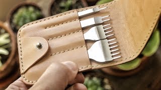 Making a Leather Tool Pouch [upl. by Calendra50]