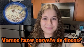 A receita de hoje é Sorvete de flocos [upl. by Yuma]