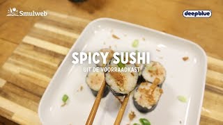 How to de lekkerste spicy tuna roll maak je zelf [upl. by Eiramit]