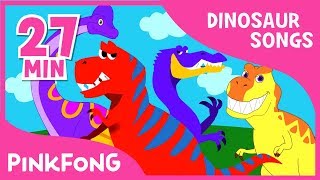 Tyrannosaurus Rex and 23 songs Dinosaur Songs   Compilation  Pinkfong Songs for Children [upl. by Adin]