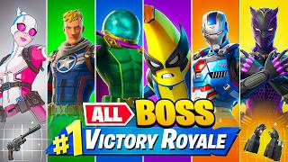 Winning With EVERY Season 4 BOSS in Fortnite [upl. by Morville344]