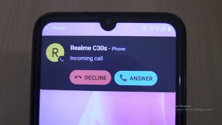 Realme c30s Incoming call [upl. by Namref668]