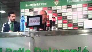 Rueda de prensa Pepe Mel BetisLevantemp4 [upl. by Yelsnia]