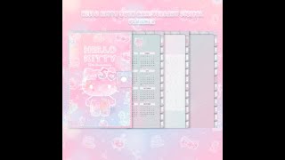 Hello Kitty 50th anniversary Digital planner [upl. by Chuu]