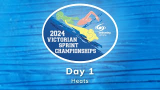 2024 Victorian Sprint Championships  Day 1 Heats [upl. by Odab]