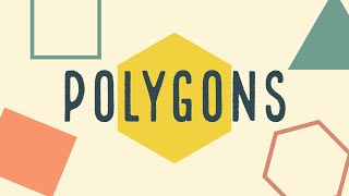 Polygons Names of Polygons  Shapes [upl. by Yelah]