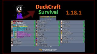 Servidor de Minecraft 1181 DuckCraft Survival Tutoriais [upl. by Sondra]