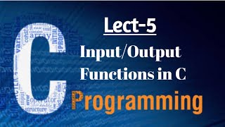 Console InputOutput Functions in C C Programming Lect5 [upl. by Gerc]