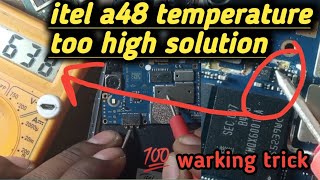 itel a48 temperature too high solution [upl. by Nueovas847]