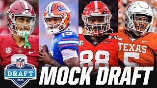 2023 NFL Mock Draft 3 QUARTERBACKS IN TOP 5 FULL First Round  CBS Sports [upl. by Arihay]