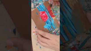 Waterlily And Bubbles Acrylic Painting Step By Step Easy Process Tutorial Shorts [upl. by Latrell200]