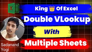 Double vlookup formula। vlookup double sheet। Double vlookup in Excel। [upl. by Orazio470]