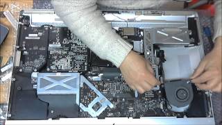 iMac 2009 27 pouces remontage ventilateur droit [upl. by Laerdna]