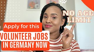 Workers needed in Germany Apply now for this volunteer jobs BFDFSJ [upl. by Adnavoj]