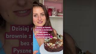 Brownie z ciecierzycy bez cukru na kanale [upl. by Aztilay]