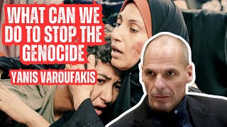 What can we do to stop the Genocide of Palestinians besides demonstrating  Yanis Varoufakis [upl. by Anneres925]