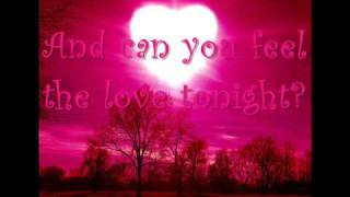 Can You Feel the Love Tonight Lyrics [upl. by Lee]