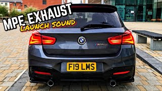 BMW M140i MPerformance Exhaust Launch Sound Double Res Delete [upl. by Siladnerb]