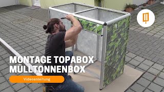 Video Anleitung Montage Mülltonnenbox Topabox [upl. by Baxter780]