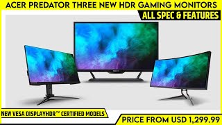 Acer Predator CG437KS X38S and X28 4K 144Hz New HDR Gaming Monitors Launched  All Spec Features [upl. by Hedges]