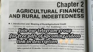 Agricultural finance and rural indebtedness  Check description  Sectoral aspects of indian economy [upl. by Pisano705]