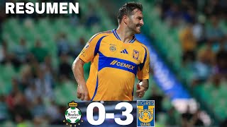 SANTOS 03 TIGRES  GOLEADA INCOMPARABLE a los GUERREROS [upl. by Seel]