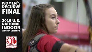 2019 US Archery Indoor National Championships Final Womens Recurve [upl. by Narret]