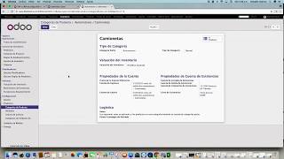 Odoo Inventarios  Tutorial 1  Creación Categorías de Producto [upl. by Christos]