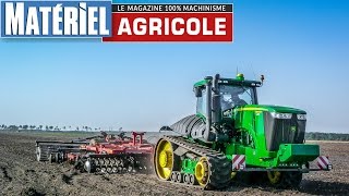 Presentation John Deere 9560 RT au travail dans les Landes by Matériel Agricole [upl. by Ibbor]