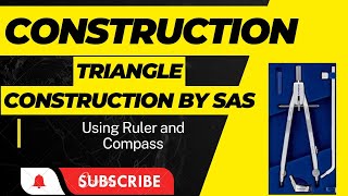 Construction of triangles when two sides and included angle is given  Construction Class 7 CBSE [upl. by Enautna487]