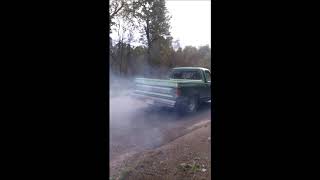 Lowered Dodge D150 Burnout [upl. by Haroppizt374]