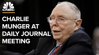 Charlie Munger On BYD Tesla Alibaba and Bitcoin — Daily Journal’s Shareholders Meeting — 2152023 [upl. by Grimes]