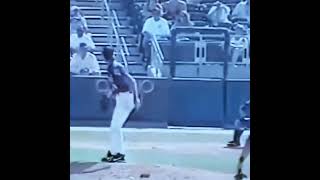 Randy Johnson kills bird in slow motion [upl. by Ellehcir637]