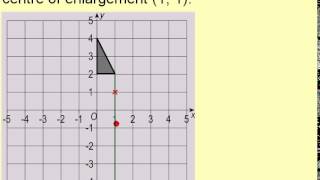 Clip 181 Enlargement by a Negative Scale Factor [upl. by Eserehs]