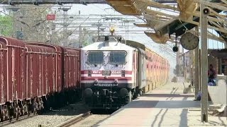 Indias Fastest Double Decker  Ahmedabad AC Double Decker Express with AMUL WAP5  Indian Railways [upl. by Lyrahc369]