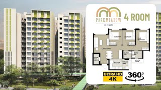 Parc Meadow  Tengah 4room Virtual Tour  2023 May Tengah BTO  VR 360 4K [upl. by Eselehs326]