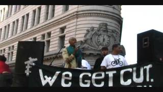 Erica Huggins former Black Panther Speaks at Occupy Oakland on Day of Strike EXCLUSIVE [upl. by Cherie]