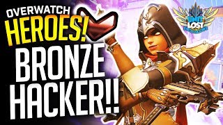 Overwatch Heroes  BRONZE HACKER 900 SR PRO Widow Funny Overwatch [upl. by Lorac]