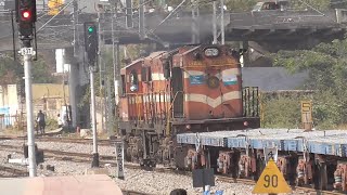 DERATED ALCO Arrival amp Departure  CLASSIC HONK amp CHUGGING  Indian Railways [upl. by Pasia]