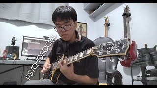 Psychosocial solo in E Standard  Slipknot Cover [upl. by Alyad]