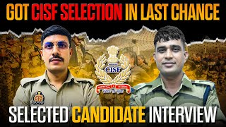 SSC GD CISF में Selected Candidate Interview अंतिम बार सफलता प्राप्त की 🚀🚀 [upl. by Jakob840]